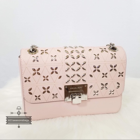 Michael Kors Tina shoulder flap bag blossom pink - Picture 5 of 8